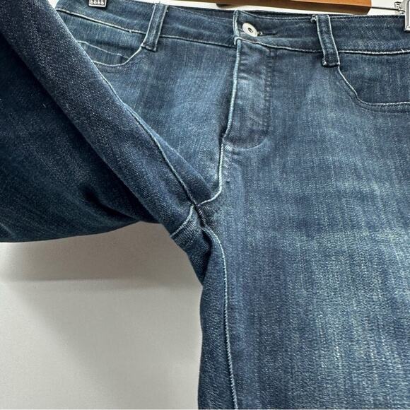 Anthropologie Pilcro Dark Wash Mid Rise Denim Legging Skinny Jeans Size 26 - Picture 5 of 10